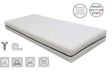 RITMO H20cm, materasso ORTOPEDICO, COMPLETAMENTE ANALLERGICO con interno in Grafene a base di carbonio semirigida e tessuto sfoderabile tessuto resistente, singolo 110x190 cm
