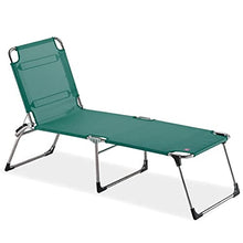 Lettino Amigo XL40 Art. 036TXVS Telaio Alluminio Textilene Verde Scuro