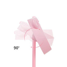 Keliour Specchi da Tavolo Multifunzionale dimmerabile Specchio di Trucco LED Bagagli Touch-up Trucco Specchio Portatile Lampada da Tavolo Specchio per Donne (Color : Pink, Size : 31X21X11cm)