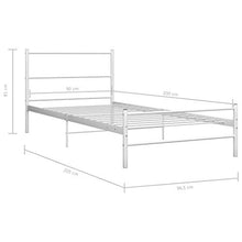 SKM Giroletto Bianco in Metallo 90x200 cm (13.92kg)