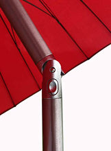 SORARA Shanghai Parasole da Giardino, Rosso, ø 260 cm (2,6m)