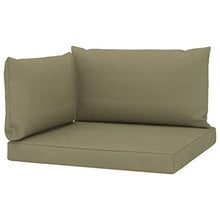 Festnight 3 pz Cuscini per Divani su Pallet Cuscino Soffice da Pavimento Divano in Tessuto Cuscino Schienale per Mobili e Arredamento da Giardino Colore Beige/Antracite