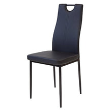 Albatros 2907 Salerno Set di 4 sedie da Pranzo, Nero