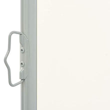 vidaXL Tenda da Sole Laterale Retrattile 120x300 cm Crema Parasole Frangivento