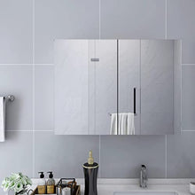 vidaXL Armadietto a Specchio Bianco 80x15x60 cm in MDF