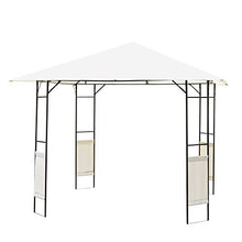 Outsunny Gazebo da Giardino Tendone da Giardino in Metallo 3x3 m