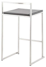 Tabouret de bar empilable format moyen METO (NOIR)
