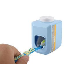Tarente Distributore di dentifricio a Muro Distributore Automatico Squeezer Dentifricio Supporto Dentifricio Bagno (Blu)