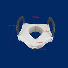 HKD Universale Plastica Rialzo per WC con braccioli Regolabile Aiuto Water