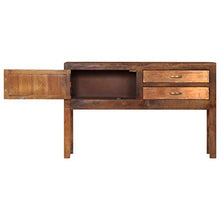 FAMIROSA Credenza 118x30x75 cm, in Legno Massello di Mango