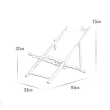 Xiaolin Legno Pieghevole Regolabile Hardwood Esterna Balcone Pausa Pranzo Sedia da Giardino Beach Deck Chairs (Color : 06)
