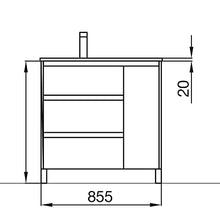 Salgar Arenys Set Mobile da Bagno, Pannelli di truciolato, Grigio Opaco, Extra Grande