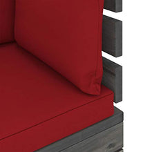 vidaXL Set Divani da Giardino su Pallet 8 pz con Cuscini Massello Pino