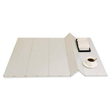 AnnYGJ Vasca da Bagno Caddy, Vasca da Bagno Custodia Antipolvere Ripiegabile in PVC Ripiano Portaoggetti iPad, Bianco Larghezza 70 cm (Dimensioni : 137x70x0.65cm)