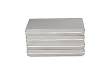 EVERGREENWEB - Materasso Waterfoam MULTIUSO trasformabile in Confortevole Pouf Letto Futon Salvaspazio pieghevole 4 pezzi Materasso Singolo alto 10 cm SFODERABILE adatto per MASSAGGI Shiatsu GRIGIO