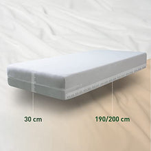 Savel, Coprimaterasso in Spugna Elasticizzata 100% Cotone. Colore: Bianco - Una Piazza e Mezza (120x190/200cm)