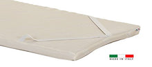 Materassimemory.eu Topper Memory Foam Singolo Mis. 80x200 Alto 5cm Memory Foam Rivestimento Aloe Vera Sfoderabile