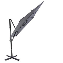 SORARA Roma Basic Parasole a sbalzo, Grigio, 2,5 x 3 m, manovella