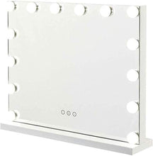 HFFFHA Specchio cosmetico con luci a LED Specchio per Trucco Specchio cosmetico 3 luci dimmerabili per Tavolo da Trucco (14 luci a LED)