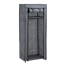 Axentia Armadio Pieghevole, Acciaio Legato, Nero/Grigio, ca. 60 x 148 x 45 cm