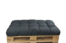 Herlag - Cuscino per Pallet Basic, Resistente ai Raggi UV, Facile da Pulire, Dimensioni 120 x 80 x 15 cm, Colore Grafite