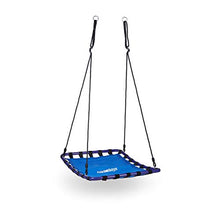 Relaxdays Altalena da Giardino a Nido Quadrata, Blu, 74 x 153 x 98 cm
