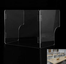 JFSKD Separatore da Banco, Divisorio Plexiglass, Pannello di Protezione da Banco Trasparente, per Farmacie, Uffici, Negozi e Supermercati - 40 * 35 * 50cm