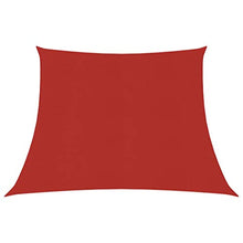 UnfadeMemory Tenda a Vela Sabbia, Vela Parasole Ombreggiante 160 g/m² in HDPE, Adatto per Esterni, Terrazza, Giardino, Prato (4/5x4 m, Rossa)