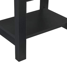 [en.casa] Comodino da Letto con Un cassetto 40 x 29,7 x 41,5cm Nero