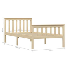 SKM Giroletto Legno Chiaro in Legno Massello di Pino 100x200 cm