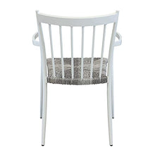 Poltrona Martinica bianca in alluminio, da 55x86x57 cm Bianco