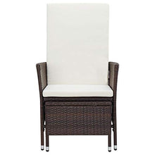 SKM Set Divani da Giardino 2 pz con Cuscini in Polyrattan Marrone (17.8kg)