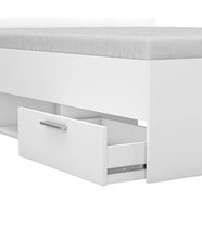 3406MF Letto Matrimoniale con CASSETTI Alaska - Bianco