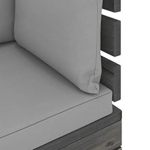 vidaXL Set Divani da Giardino su Pallet 7 pz con Cuscini Massello Pino