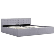 SKM Giroletto con Contenitore Grigio Chiaro in Tessuto 180x200 cm
