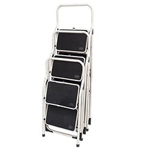 VERDELOOK Sgabello Step in Metallo 97x48x7 cm, 2 gradini, scaletta per Uso Domestico