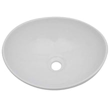 Bagno Ceramica Uno scaffale a muro e due lavabi ovali Stabile e durevole Set 3 pezzi in grigio
