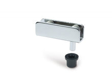 Coppia di cerniere per porte in vetro, per vetrine, 4-6 mm, cromate lucide, 1 paio