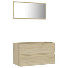vidaXL Set Mobili da Bagno 2 pz Grigio Cemento in Truciolato