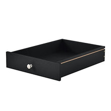 [en.casa] 4 x Cassetto per Euro Pallet Perfettamente integrabile - Nero - 9,5cmx37,5cmx44,5 cm