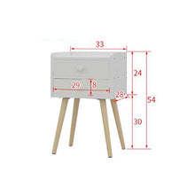 ZhuFengshop Comodino in Legno con Cassettiera Comodino Comodino Armadio Comodino Armadietto Armadietto Comodino Side Table (Color : White)