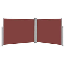 Tenda da sole laterale allungabile, marrone, 170 x 1000 cm