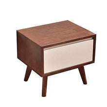 Comodini Comodino unità armadi Comodino Bagagli con 1 cassetti Laterali End Table Tavolino (Color : Walnut Color, Size : One Size)