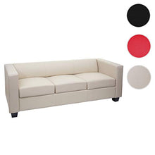 Serie Lille M65 Divano Sofa 3 posti 75x191x70cm Pelle Avorio