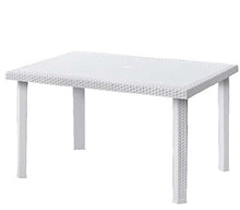 Set da Giardino Tavolo con 6 Sedie Aria Marrone Scuro