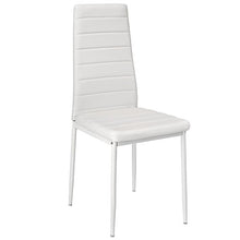 TecTake Set di 6 sedie per Sala da Pranzo 41x45x98,5cm Bianco