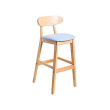Sgabelli da cucina, di legno solido telaio del cuscino Bar Stool Con curva dello schienale for Isola della cucina Bancone Sgabelli Lino 8.12 1yess