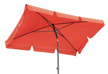 QUICK STAR - Ombrellone da Balcone, Rettangolare, Pieghevole, 2 x 1,25 m, Colore: Terra