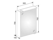 Keuco Royal L1 Specchio 13601, 1 Anta Girevole, Cerniera a Destra, 500mm - 13601171101