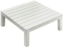 Tomaino Salotto da Giardino in plastica componibile a piacimento (Bianco)